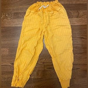 Comfy and stretchy yellow/orange pants